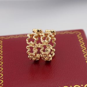 Candonga Huggie Troquelado Oso | Oro 18k