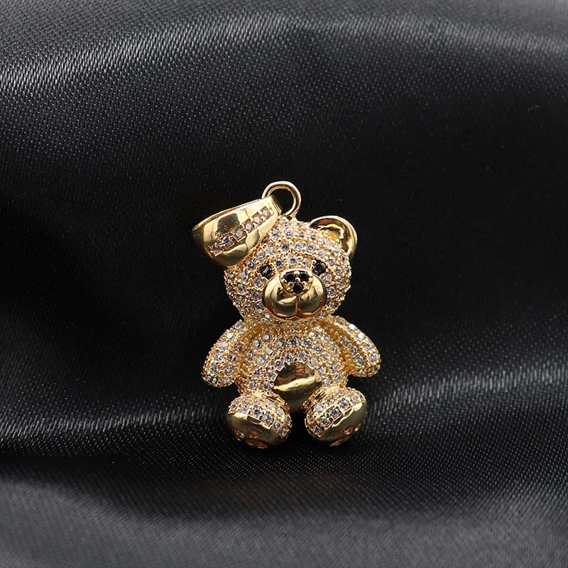 Dije Oso Teddy Zircones | Oro 18K