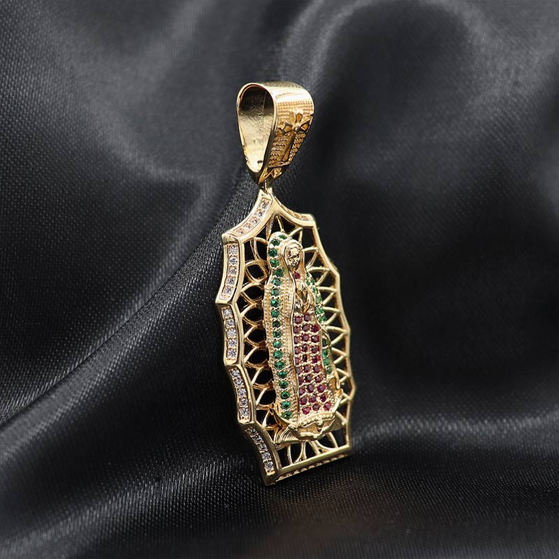 ARETES VIRGEN DE Guadalupe Oro Laminado 18K