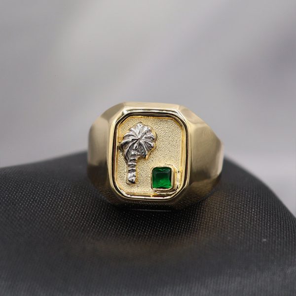 Anillo para caballero dos oro