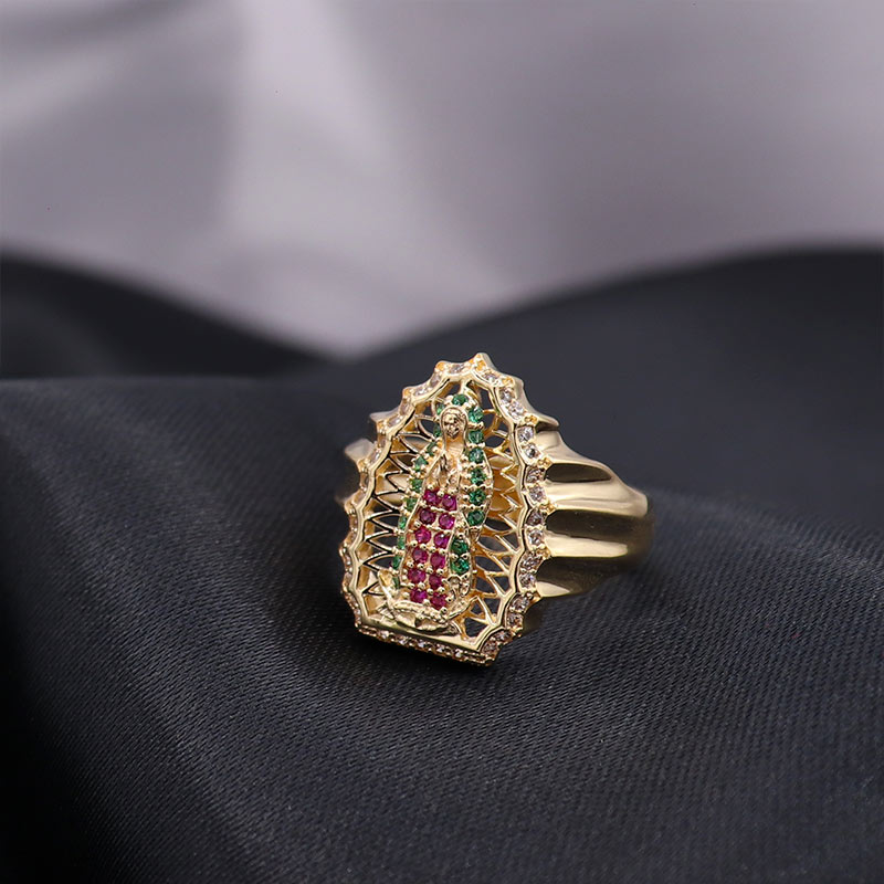 Anillo para caballero dise o de la virgen de guadalupe. Kamuba