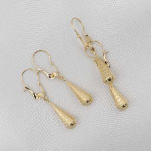 Aretes lagrima Pequeña | Oro 18k