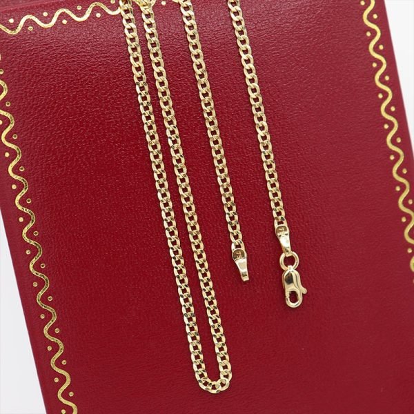 Cadena de Oro 18k Italiano | Tejido Mini Cubano | 60cm - Kamuba Joyería ...