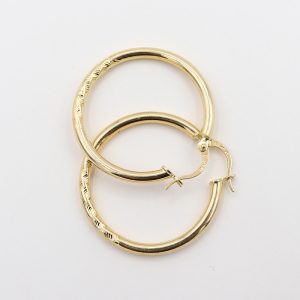 Candongas de Oro 18k | Aros Clásicos con Detalle en Espiral