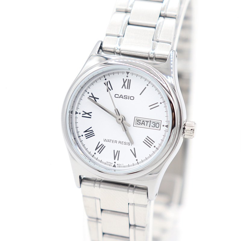 Reloj Casio Mujer | Día y Fecha | Fondo Blanco - Image 3