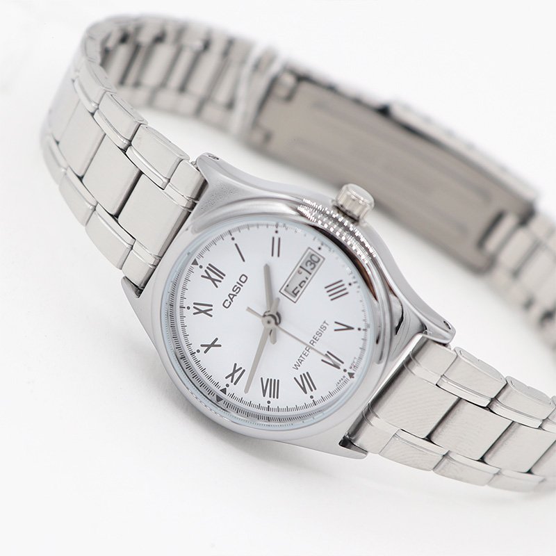 Reloj Casio Mujer | Día y Fecha | Fondo Blanco - Image 2