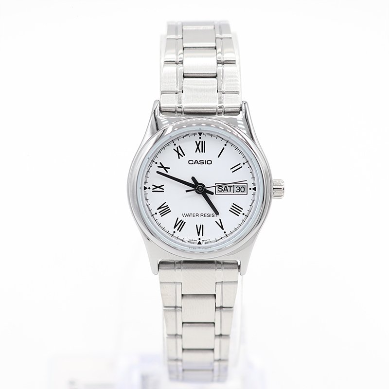 Reloj Casio Mujer | Día y Fecha | Fondo Blanco