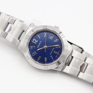 Reloj Casio Muje | Acero Inoxidable | Fondo Azul