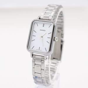 Reloj Casio Mujer Minimalista | Rectangular Plateado