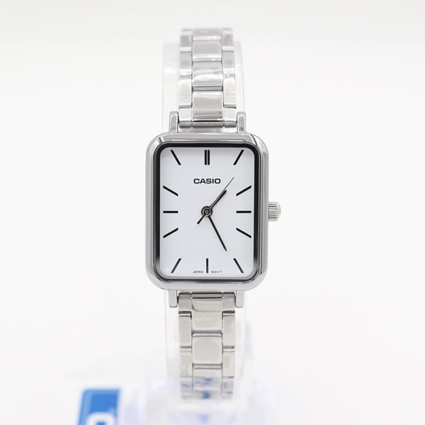 Reloj Rectangular Casio Reloj Casio Mujer Minimalista | Rectangular Plateado - Kamuba Joyería ...