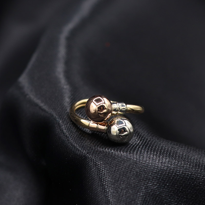 Anillo Tu y Yo Tres Oros | Oro 18k