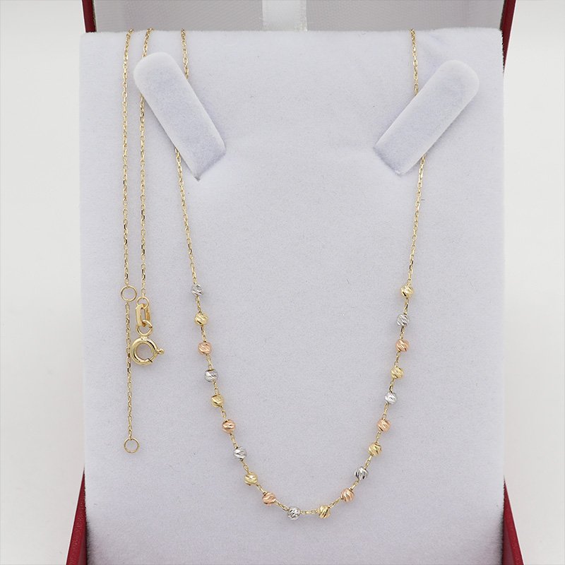 Cadena Italy Estelar Diamantada 3 Oros | Oro 18k - Image 2