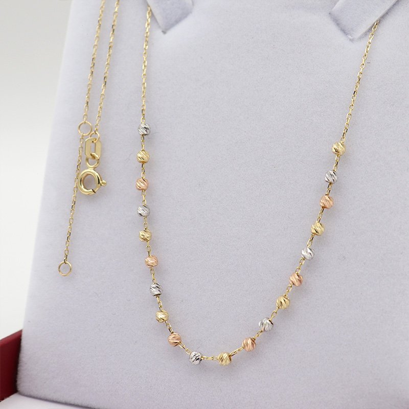 Cadena Italy Estelar Diamantada 3 Oros | Oro 18k - Image 3