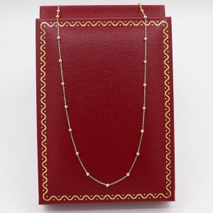 Cadena Estelar Lisa Tres Oros | 18k