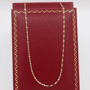 Cadena Flor Espejo Italy | Oro 18k