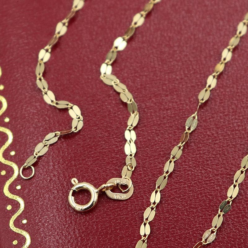 Cadena Flor Espejo Italy | Oro 18k - Image 2