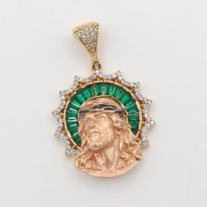 Dije Rostro Cristo | Oro Rosa 18k