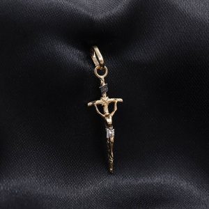 Dije Cruz Inri Nacional | Oro 18k