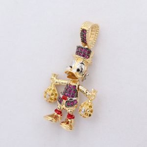 Dije Tio Rico Articulado Rojo | Oro 18k