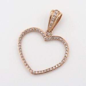 Dije Croquis Corazon | Oro Rosa 18k