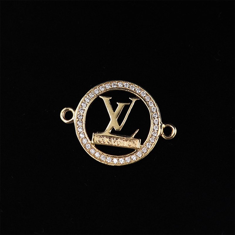 Herraje Louis Vuitton Con Circones Blancos | Oro 18k