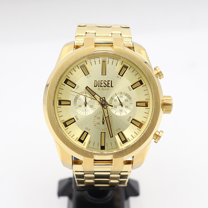 Reloj Dorado Original Diesel Split Hombre Dz4590