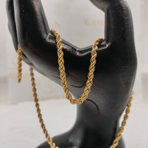 Cadena de Oro 18k Italiana | Tejido Lazo | 50 cm – 6.75 g