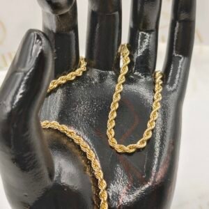 Cadena de Oro 18k Italiana | Tejido Lazo | 50 cm – 6.75 g