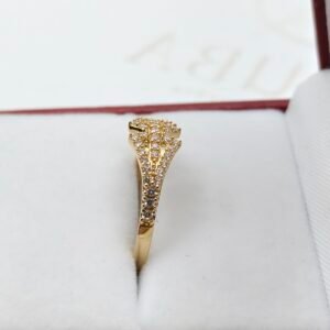 Anillo Doble Destello | Oro 18k Nacional | Talla 7.5 – 1.9 gr
