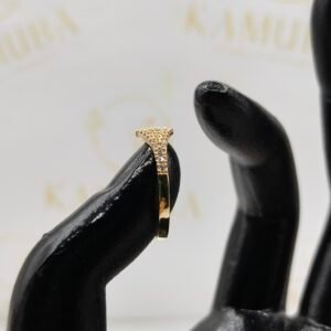 Anillo Doble Destello | Oro 18k Nacional | Talla 7.5 – 1.9 gr