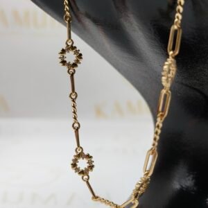 Pulso Nacional Floral Imperial | Oro 18k | 18 cm – 4.1 g
