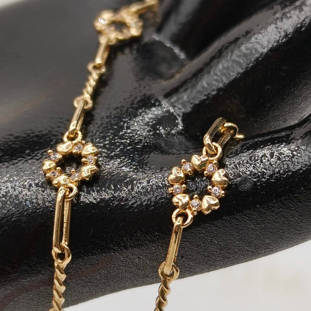 Pulso Nacional Floral Imperial | Oro 18k | 18 cm – 4.1 g