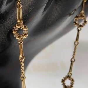Pulso Nacional Floral Imperial | Oro 18k | 18 cm – 4.1 g