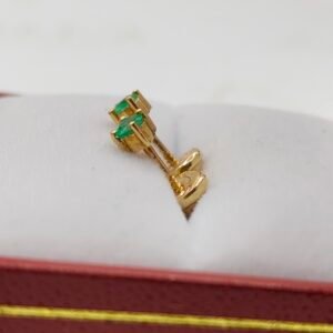 Topos Chatón | Oro 18k | Esmeraldas Naturales | 3 mm
