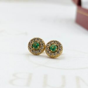 Topos Boreal | Oro 18k | 2 Esmeraldas - 22 Diamantes GH