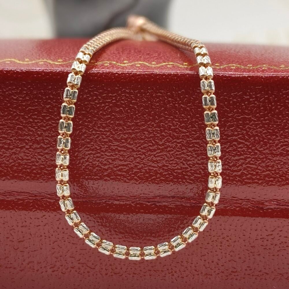 Pulsera Especial ICE CHAIN | Oro Italiano 18k | 19 cm – 3.0 gr