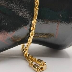 Pulsera Italiana Especial Lazo Espaciado | Oro 18k | 19 cm – 3.0 g
