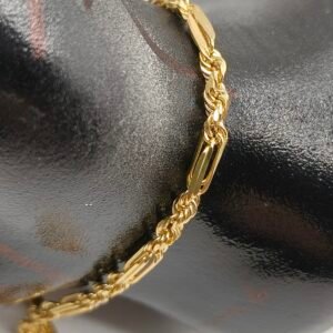 Pulsera Italiana Especial Lazo Espaciado | Oro 18k | 19 cm – 3.0 g