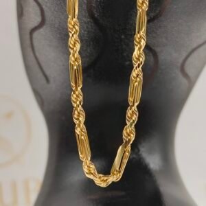 Pulsera Italiana Especial Lazo Espaciado | Oro 18k | 19 cm – 3.0 g