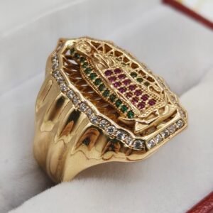 Anillo Virgen de Guadalupe Oro 18k | Nacional | Talla 10-10.5-11